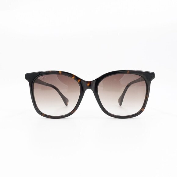 Gucci GG1071 Cat Eye Sunglasses Tortoise Brown OS - Picture 1 of 15